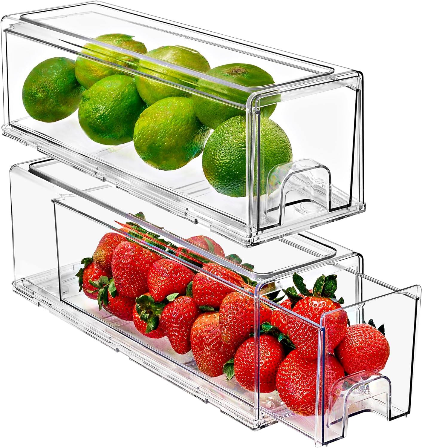 Front. Sorbus - Sorbus Fridge Drawers - Refrigerator Accessories and Organizer for Fruit, Snacks, Bottles, Cans.