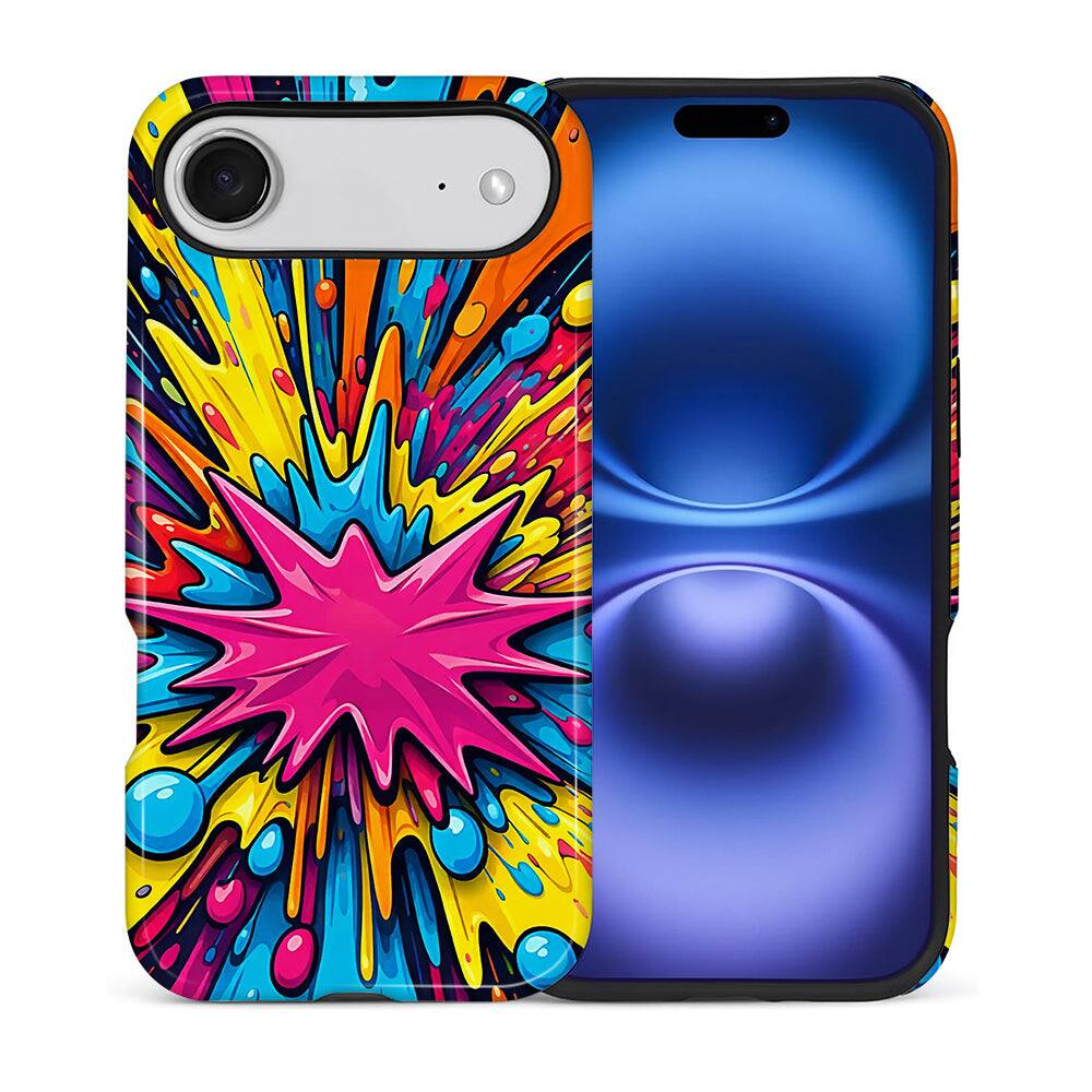 Front. BUBM - Smartphone Case for iPhone - 2-Layer Durable Smartphone Protection Case - Neon Impact - Neon Impact for iPhone Air.