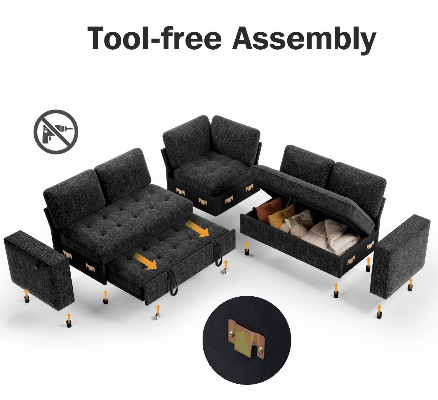 Tool-free Assembly