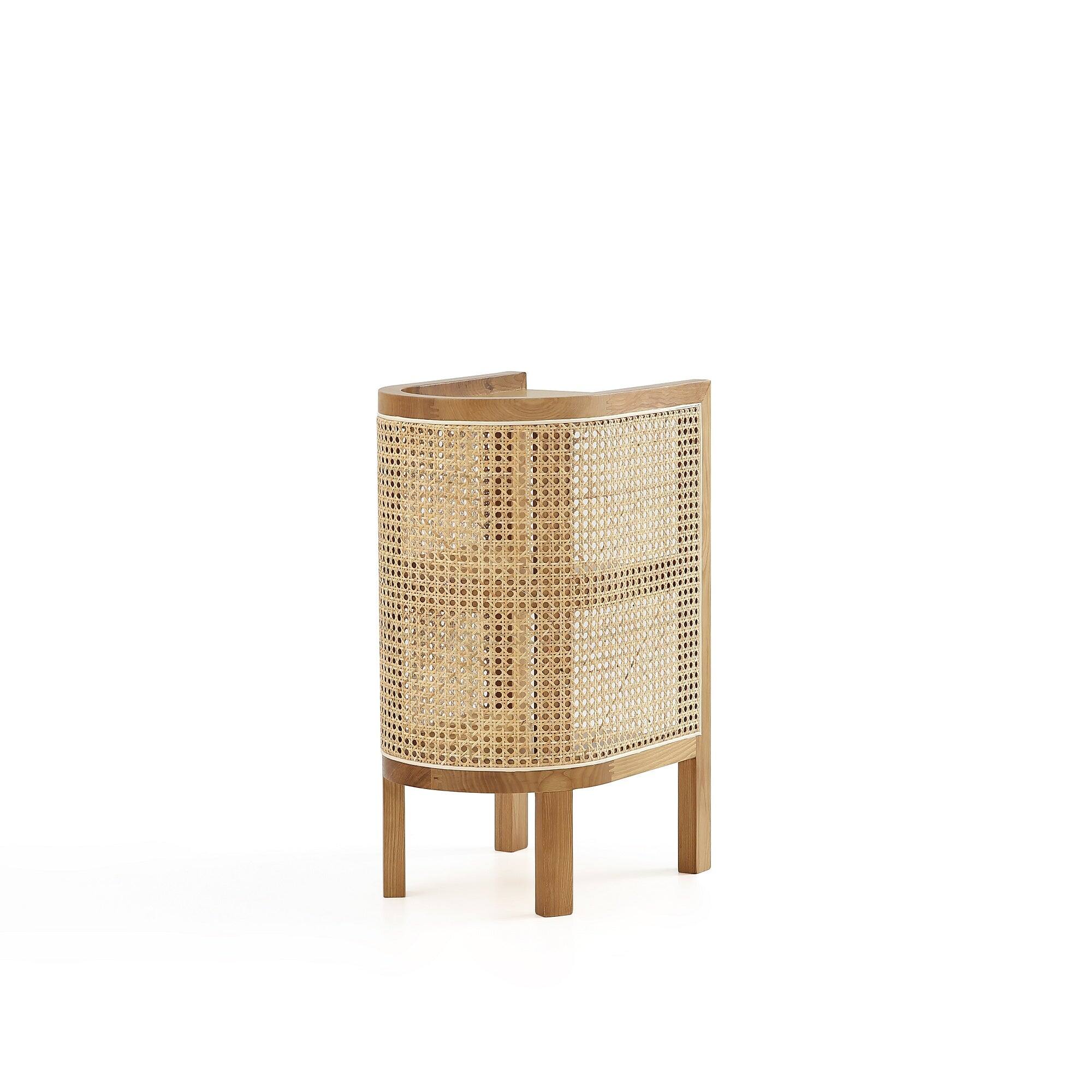 Alt View 2. Manhattan Comfort - Versailles Industry Chic End Table - Natural.