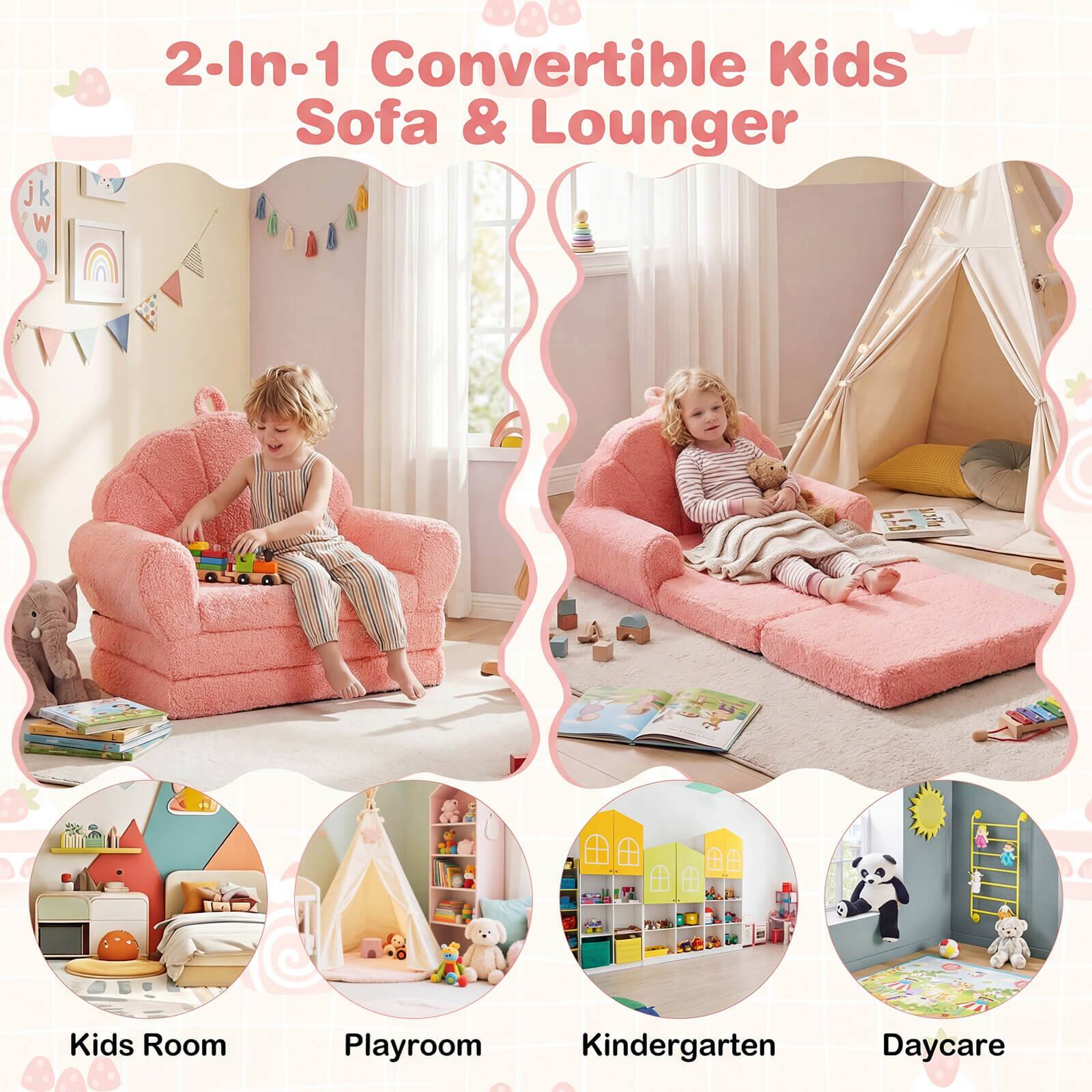 2-In-1 Convertible Kids Sofa & Lounger

Kids Room  
Playroom  
Kindergarten  
Daycare