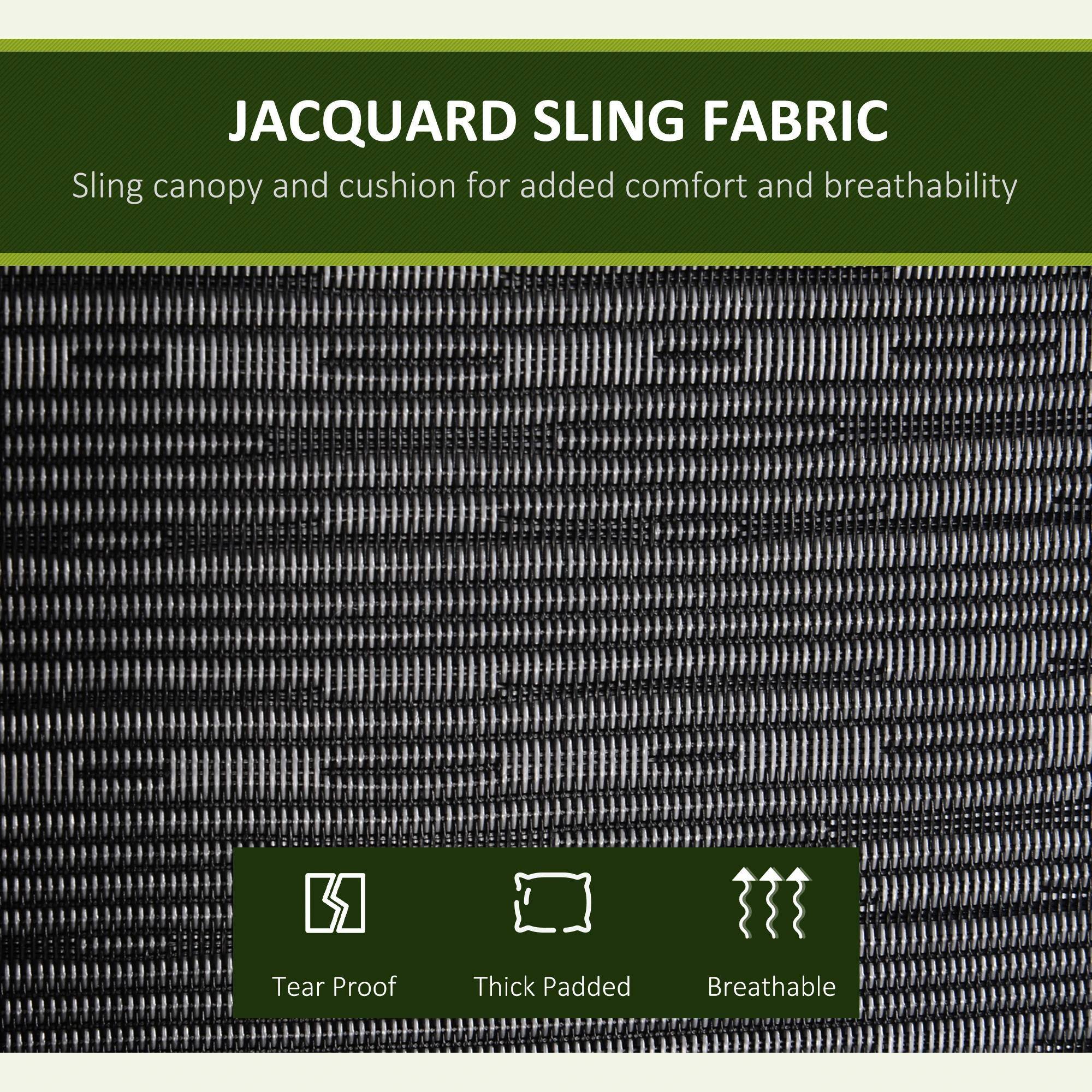 JACQUARD SLING FABRIC

Sling canopy and cushion for added comfort and breathability

- Tear Proof
- Thick Padded
- Breathable