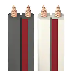 Front. AudioQuest - X2 - 30' - Gray with Red Stripes.