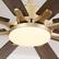Alt View 10. Vaczon - 72 Inch Ceiling Fan with Light and Remote, 24W 3CCT Dimmable, 8 Blades, 6-Speed Reversible, Modern Ceiling Fan - Weathered wood.