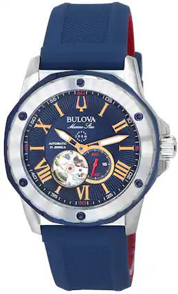 BULOVA
Marine Star II
200m
AUTOMATIC
21 JEWELS
60
55
50
45
40
35
30
25
20
15
10
5
0
I
II
III
IV
V
VI
VII
VIII
IX
X
XI
XII
