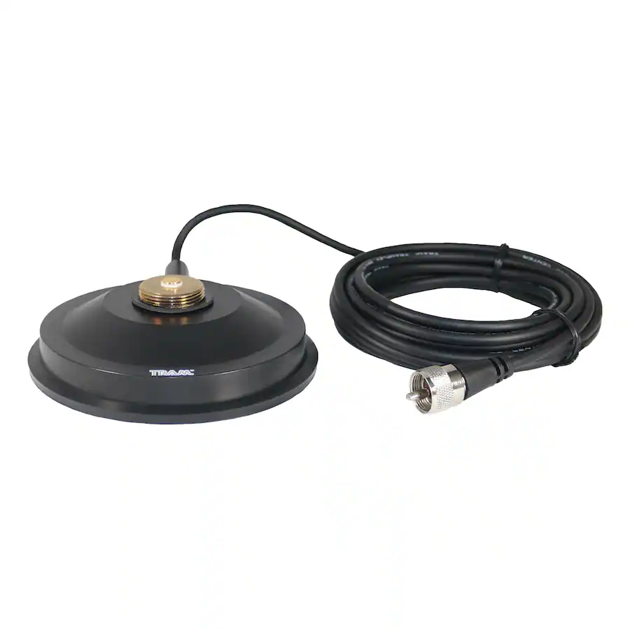 Tram Connector Tram NMO 5 In Magnet with Soft Rubber Boot, 17 Ft Cable, PL 259 ...