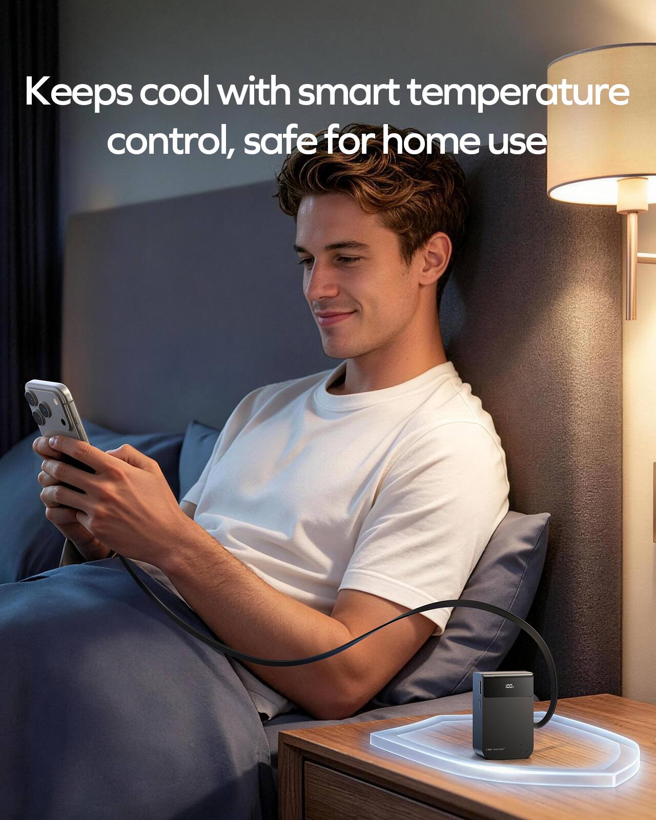 Keeps cool with smart temperature control, safe for home use