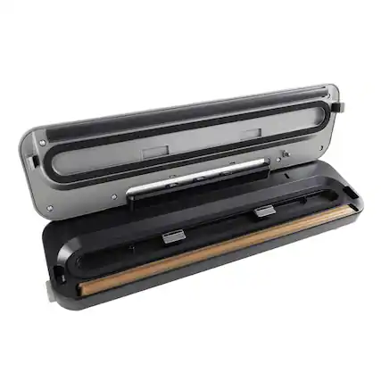 Front. Nesco - 100-Watt Compact Vacuum Sealer VS-74S - Silver.
