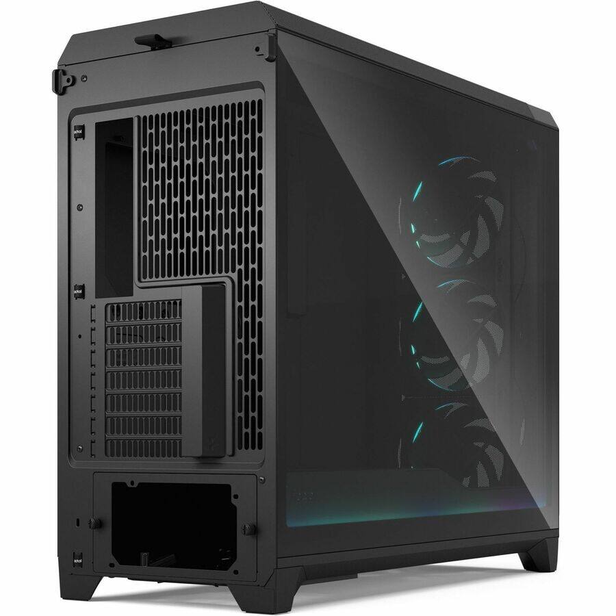 Alt View 5. Fractal Design - Meshify 3 XL Ambience Pro RGB Computer Case - Black.