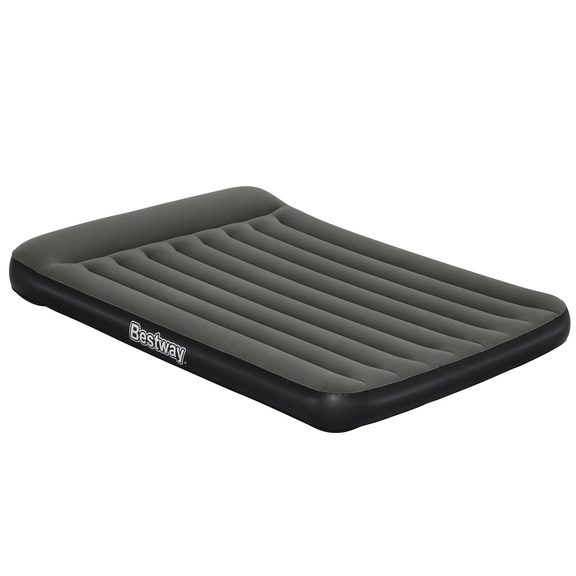Front. Bestway - Tritech Air Mattress: Queen 12" - Built-In Battery Pump - Multicolored.