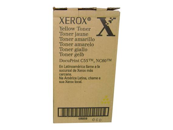 XEROX®
Yellow Toner
Toner jaune
Toner amarillo
Toner amarelo
Toner giallo
Toner gelb
DocuPrint C55™, NC60™
En Latinoamérica llame a la sucursal de Xerox más cercana.
Na América Latina, chame a sua Xerox local.
6R859 060