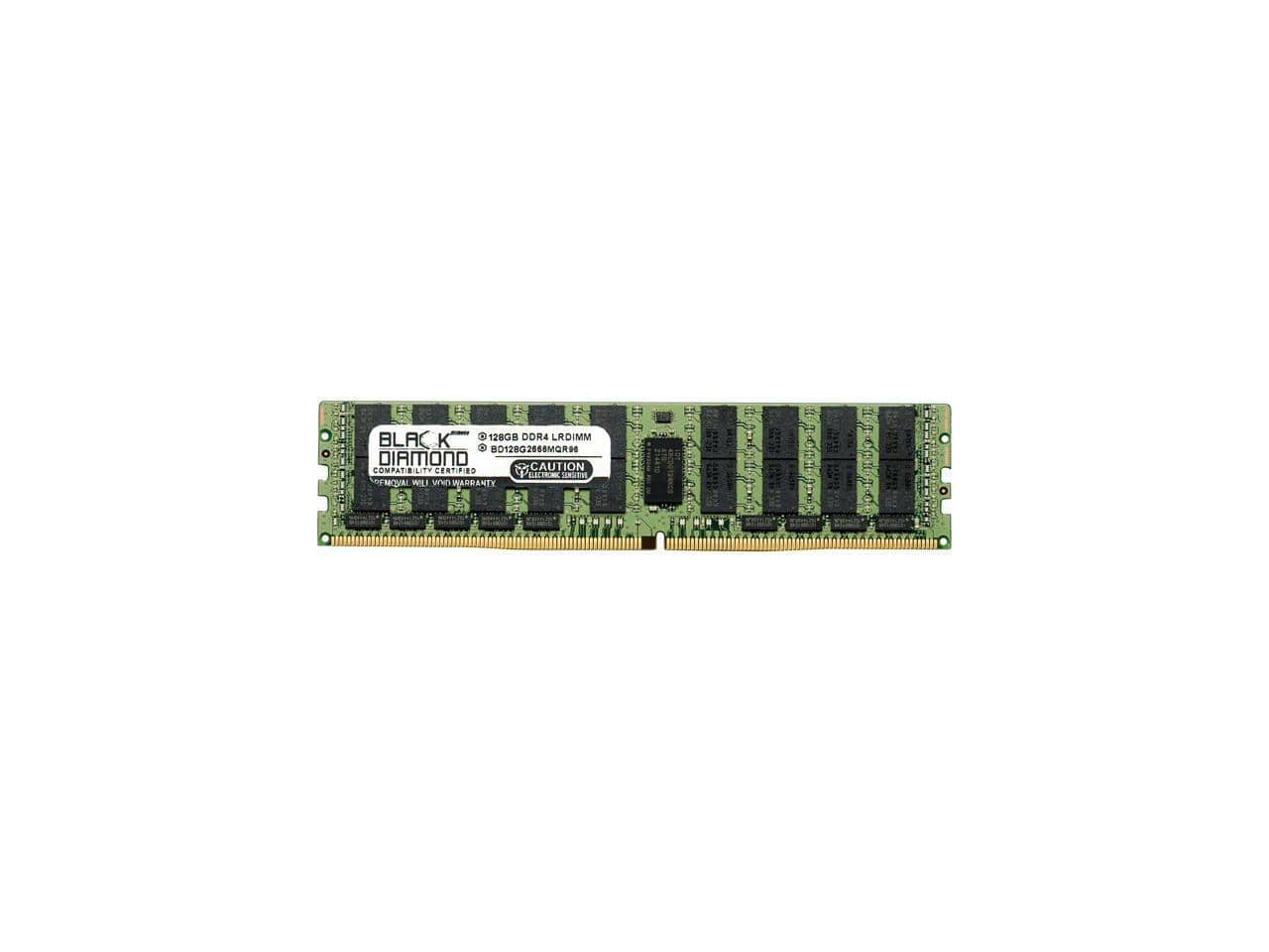 Black Diamond - memory 128gb 288-pin ddr4 sdram ecc registered ddr4 2666 (pc4 2130