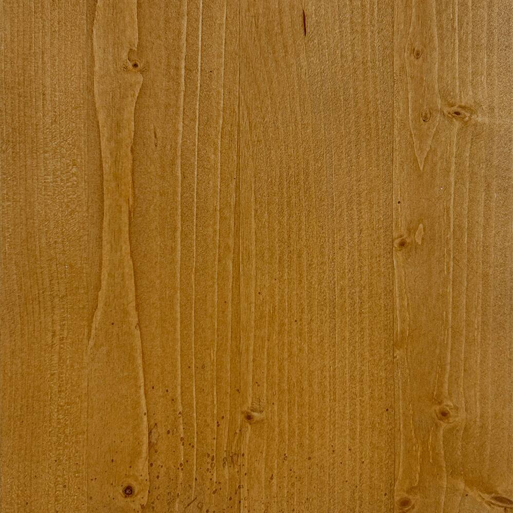 Alt View 5. Bestier - Solid Wood Farmhouse Platform Bed Frame with Headboard, No Box Spring Needed, 6.5" Under Bed Storage & Quiet Design - Pine Natural.