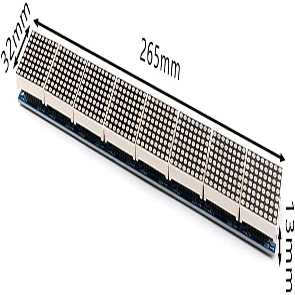 ACJPR MAX7219 Dot Matrix 8 in 1 Display Module for Arduino, LED Control ...
