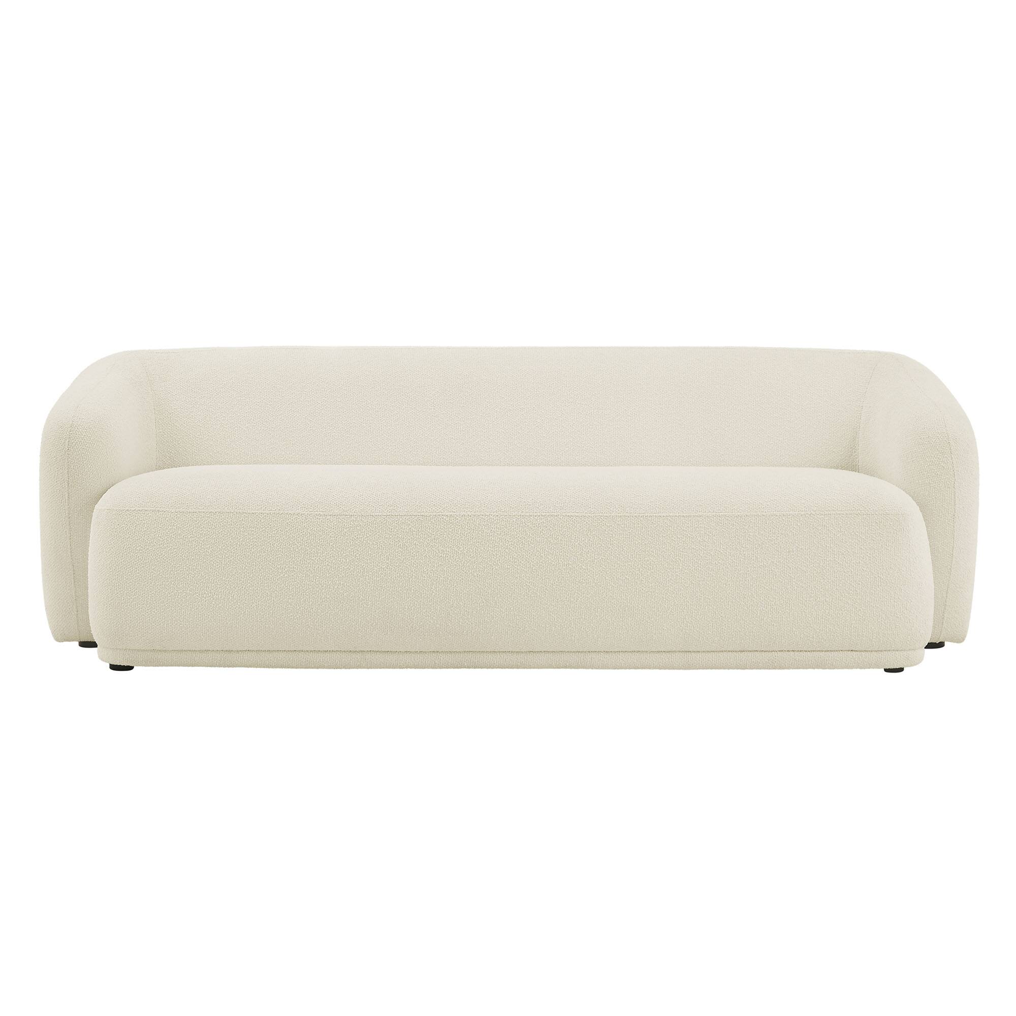 Alt View 2. Modway - Monica 88 Inch Boucle Fabric Sofa by Modway - Cream.