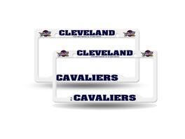 Rico Industries - Cleveland Cavaliers Basketball Raised Letter Plastic License Plate Frame - Set of 2 Cavs Frames - Multi