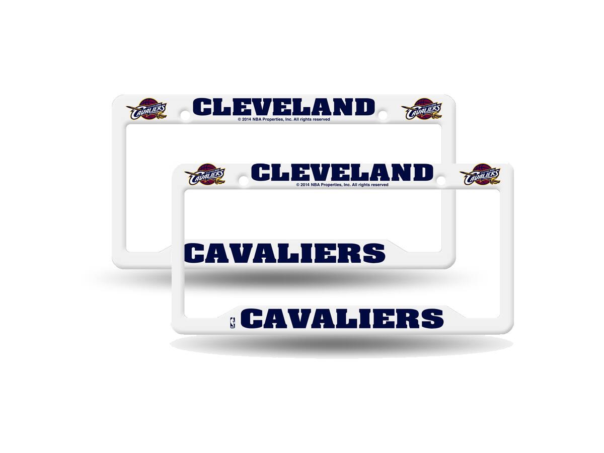Cleveland Cavaliers Basketball Raised Letter Plastic License Plate Frame - Set of 2 Cavs Frames