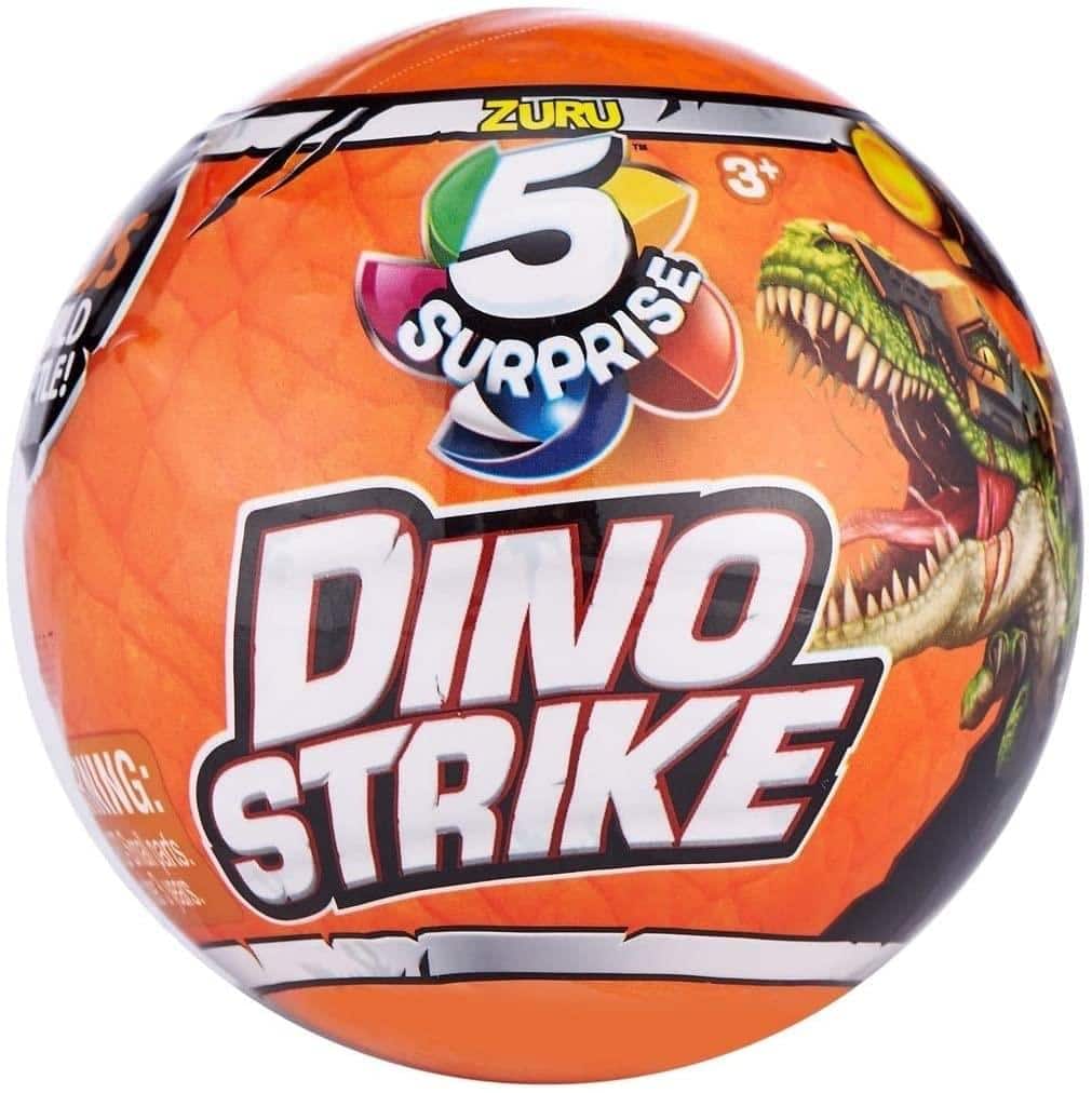 ZURU - 5 Surprise Dino Strike Series 1 Figure | One Random - Orange