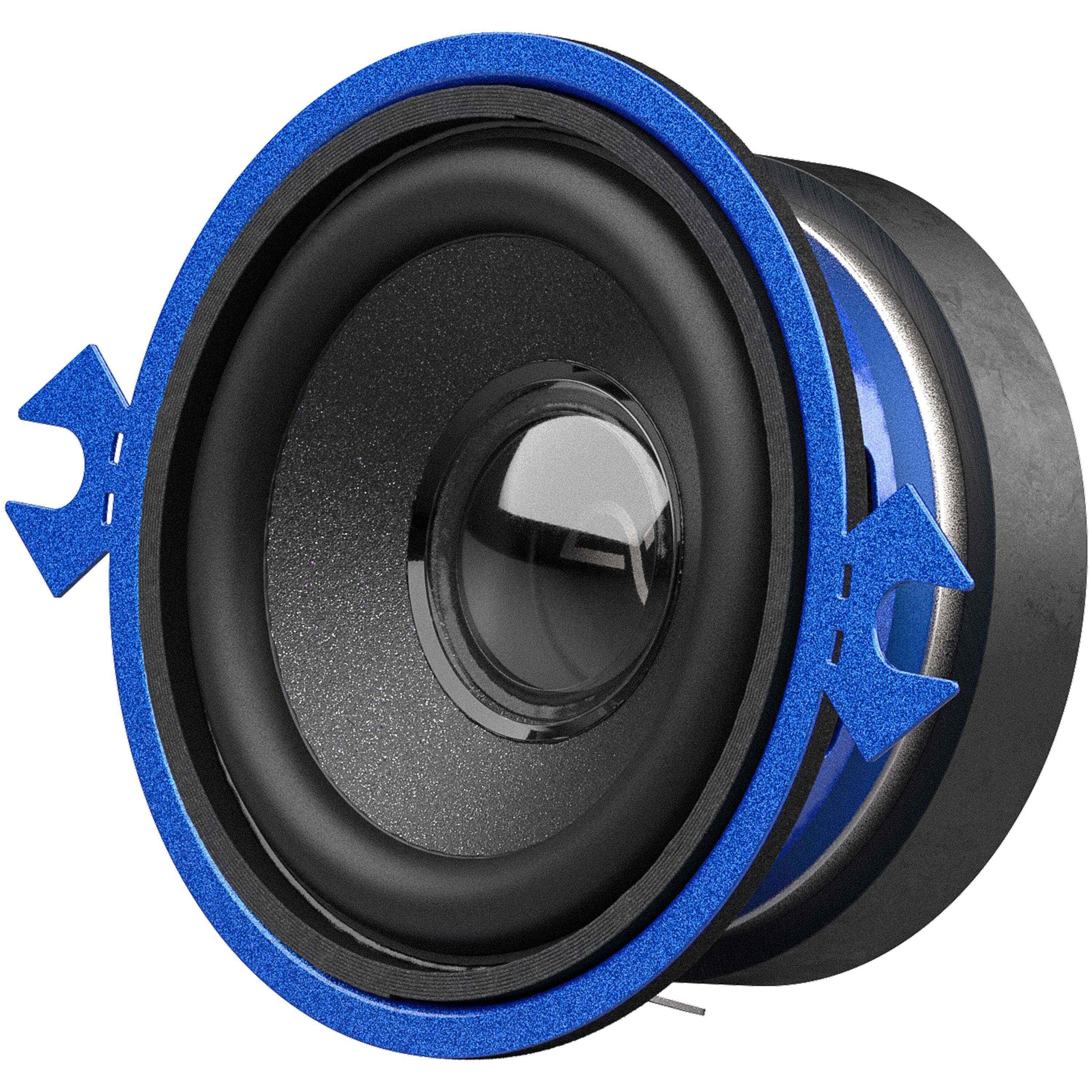 Alt View 15. AudioControl - PNW Series 2.75” High-Fidelity Component Speakers (Pair) - Black/Blue.