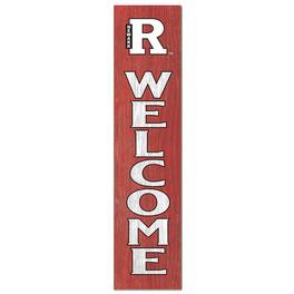 Jardine - Rutgers Scarlet Knights 12'' x 48'' Welcome Outdoor Leaner - Red