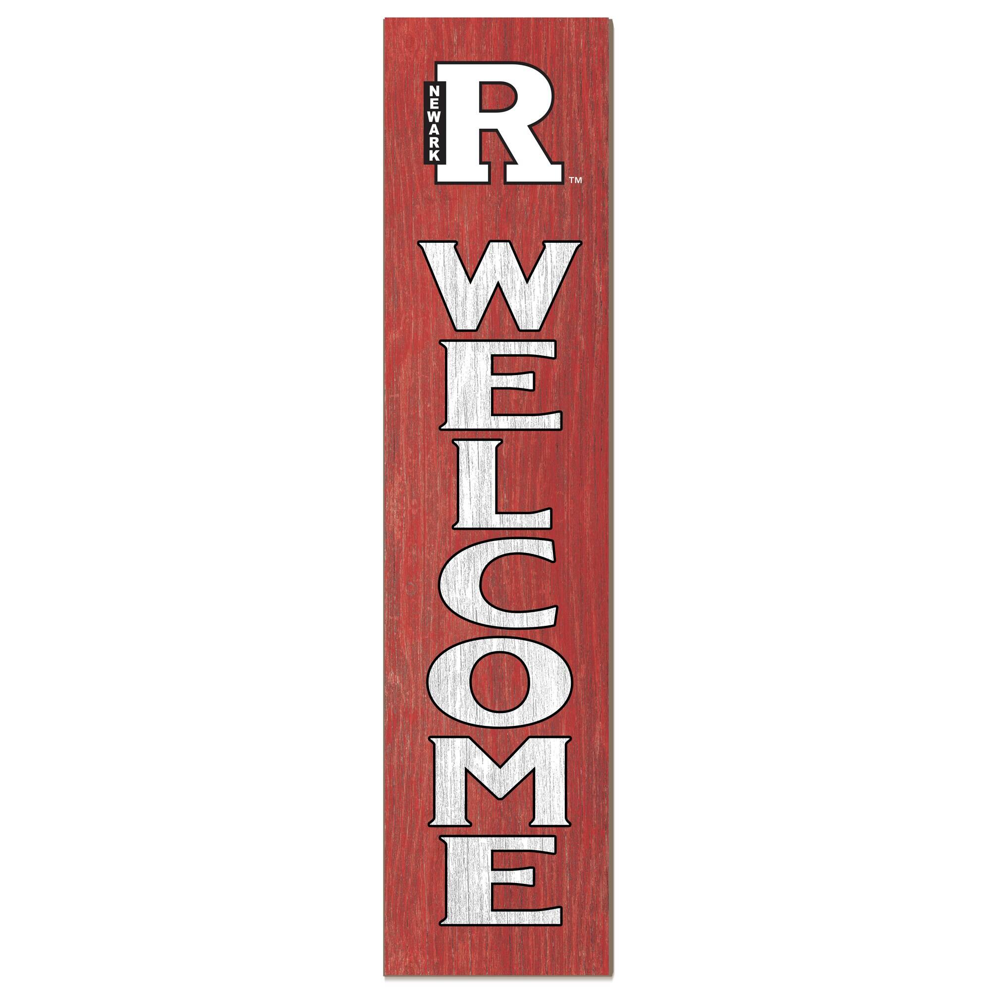 Rutgers Scarlet Knights 12'' x 48'' Welcome Outdoor Leaner