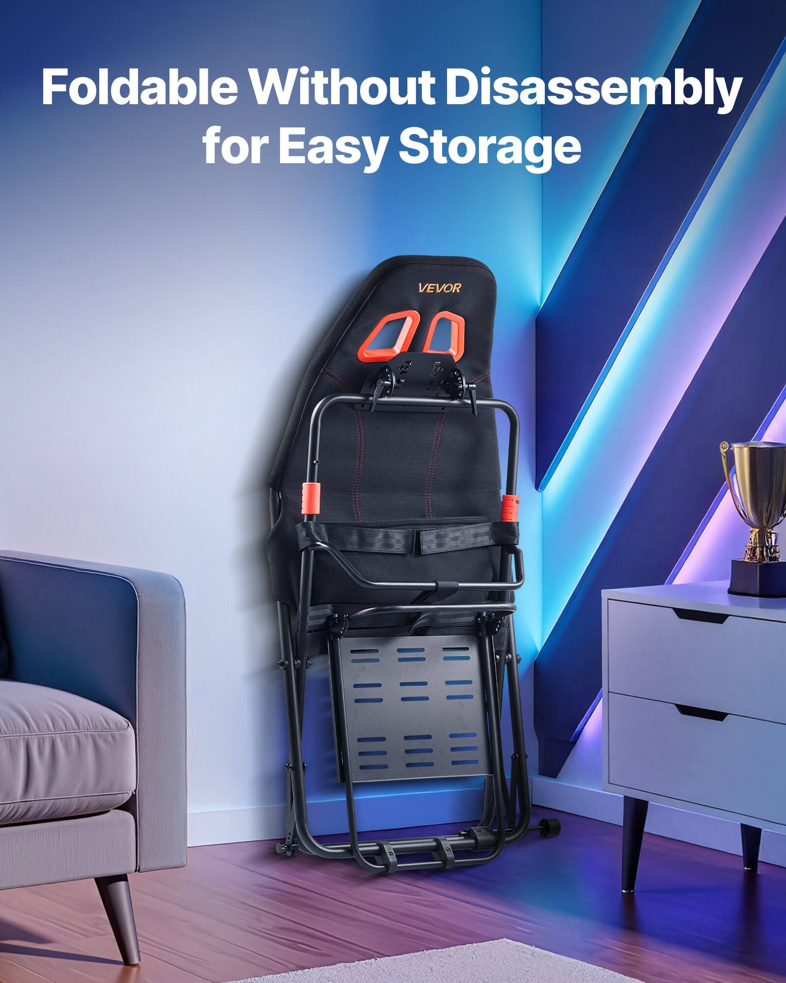 Foldable Without Disassembly for Easy Storage