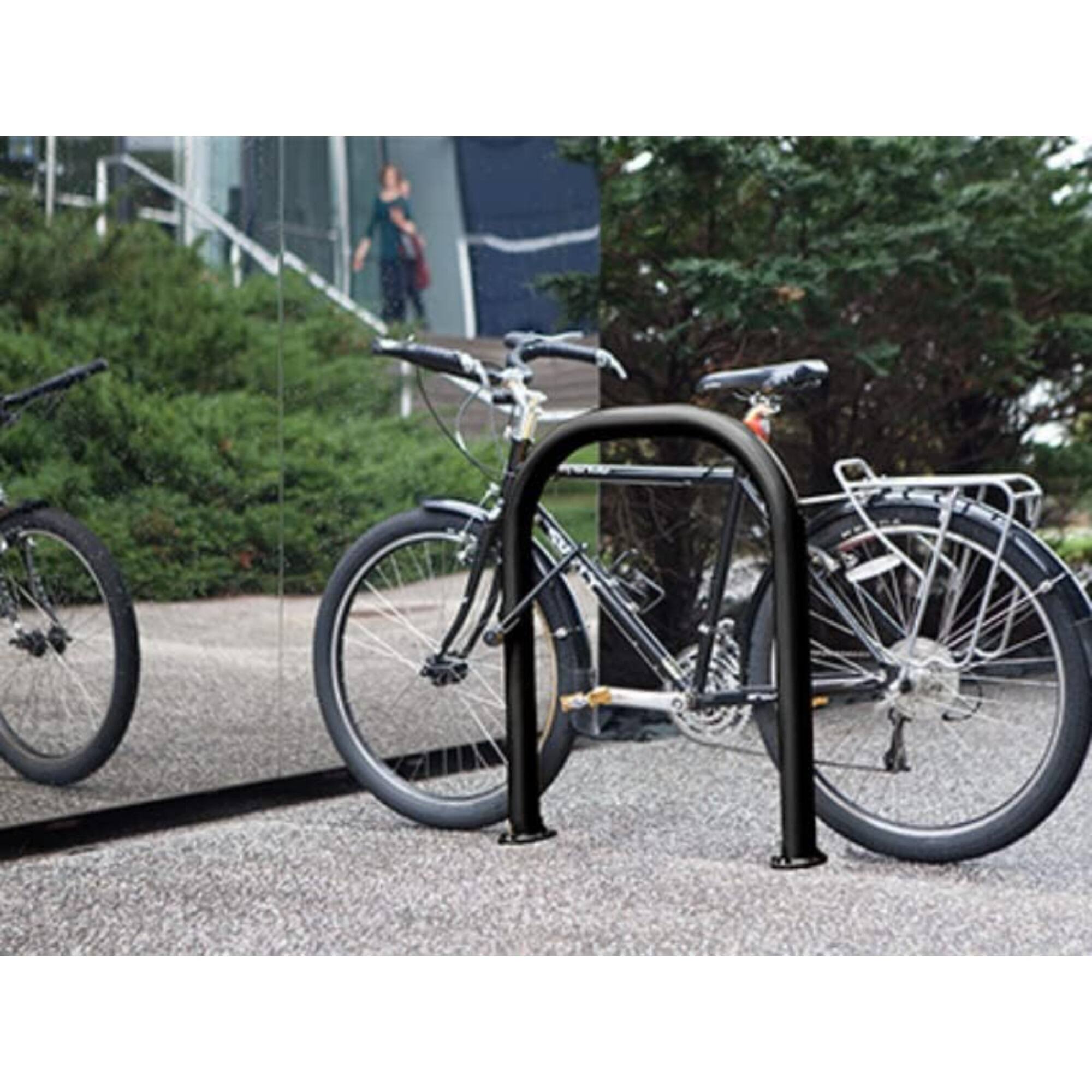 Alt View 4. Saris - Infrastructure - Bike Dock - High Security Bicycle Parking - 2 Bikes - Black.