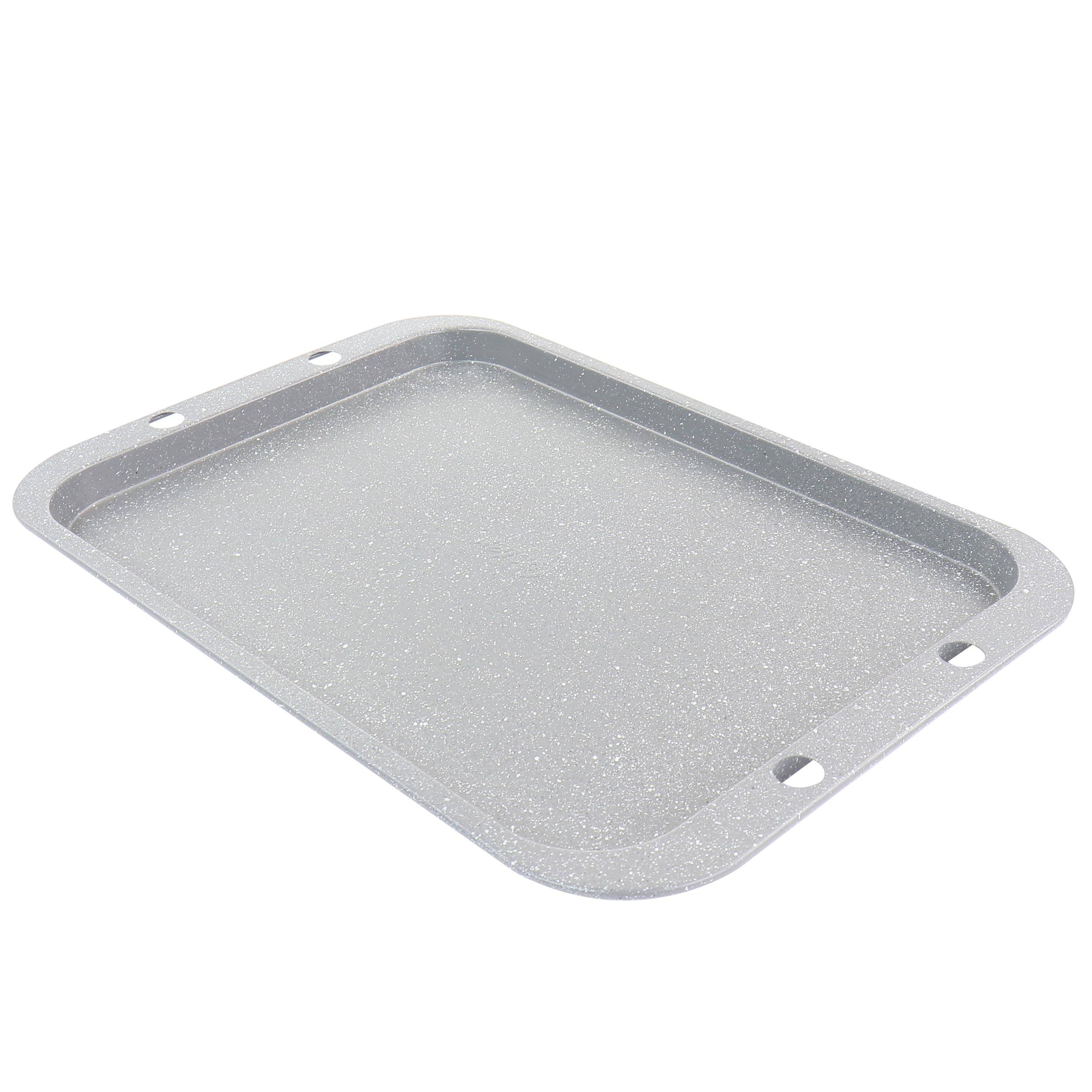 Alt View 5. Oster - Oster 5 Piece Carbon Steel Roasting and Baking Set - Gray.