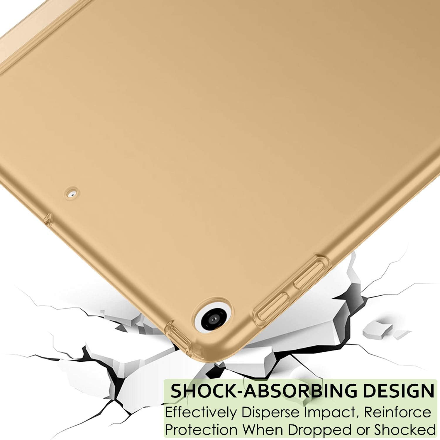 SHOCK-ABSORBING DESIGN  
Effectively Disperse Impact, Reinforce Protection When Dropped or Shocked