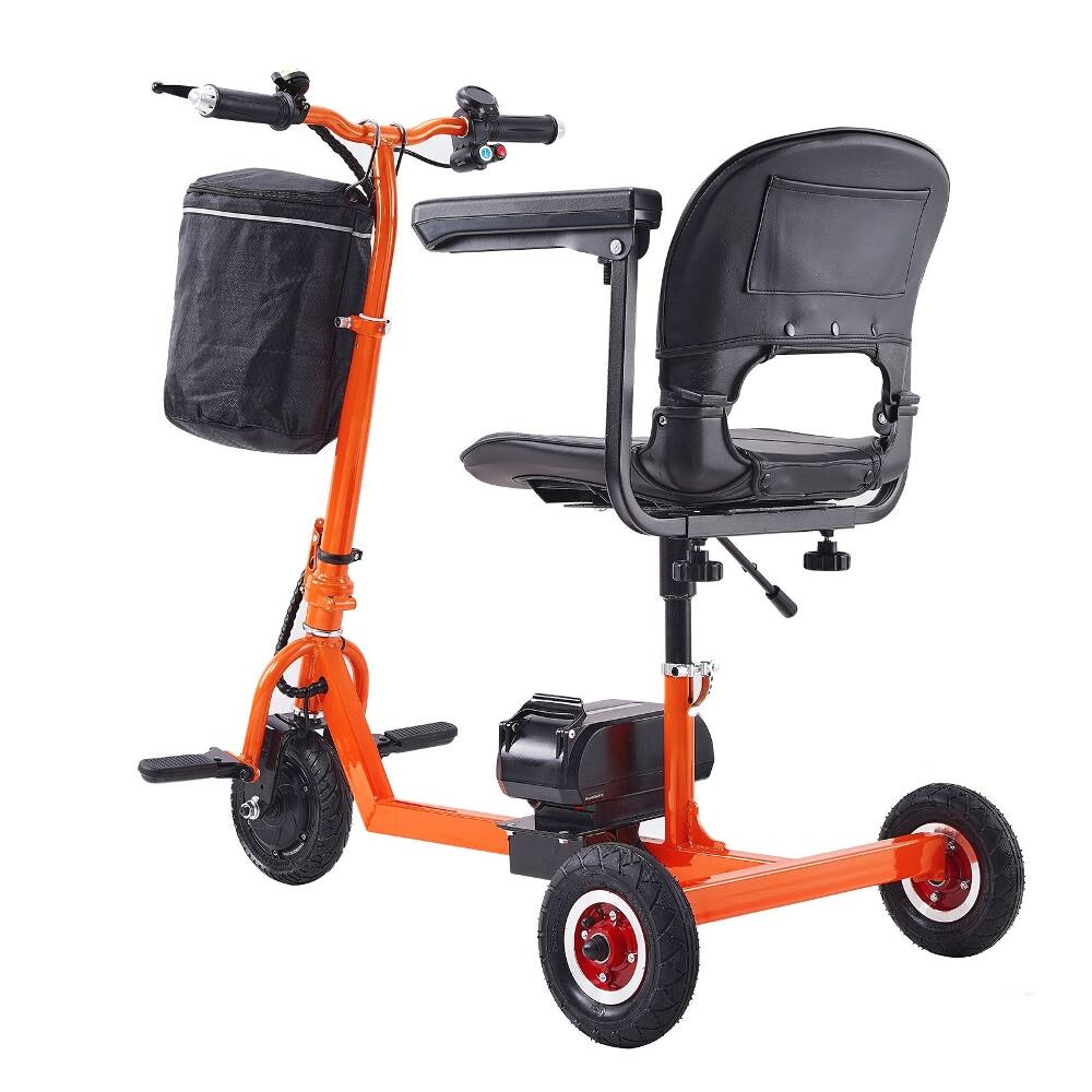 Left. Loheer - Loheer Foldable 3 Wheel Mobility Scooter for Seniors All Terrain - Red.