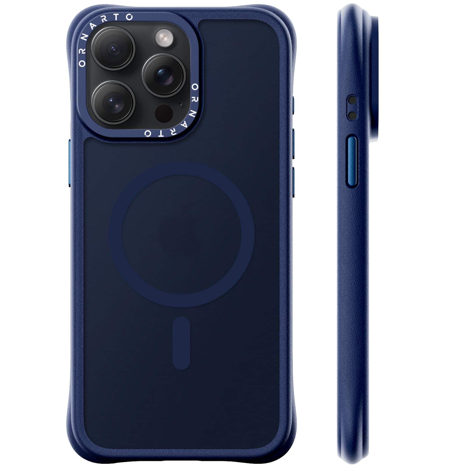 "Ornarto - Magnetic for iPhone 15 Pro Max Case 6.7"", Compatible with MagSafe | Slim Translucent Matte Cover - Dark Blue" price history on PriceWatchPro
