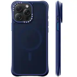 Ornarto - Magnetic for iPhone 15 Pro Case 6.1", Compatible with MagSafe | Slim Translucent Matte Cover - Navy Blue