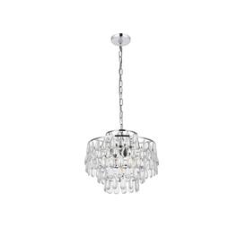 Elegant Lighting - Mila 16 inch pendant in - Chrome