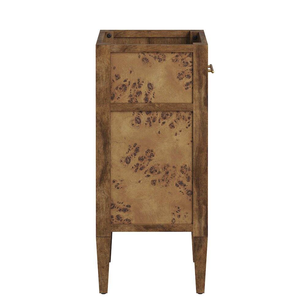 Alt View 1. Modway - Elysian 18" Wood Bathroom Vanity Cabinet (Sink Basin Not Included) - Brown.