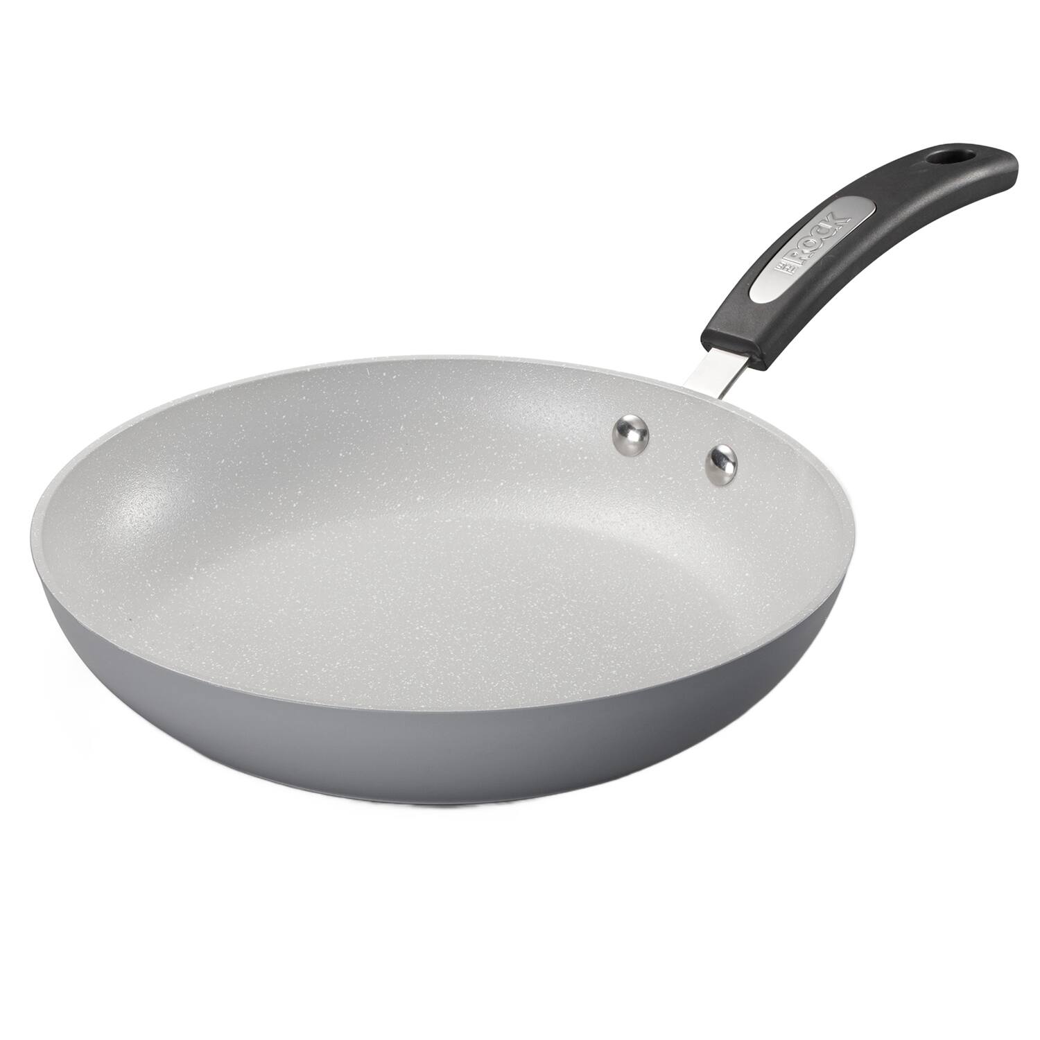 Alt View 3. THE ROCK by Starfrit - Terra 10" Ceramic Non-Stick Fry Pan - Gray.