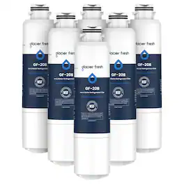 GLACIER FRESH - Replacement for Samsung Water Filter DA29-00020B, for DA29-00020A/B, DA29-00020B-1, HAF-CIN/EXP, 6 Pack