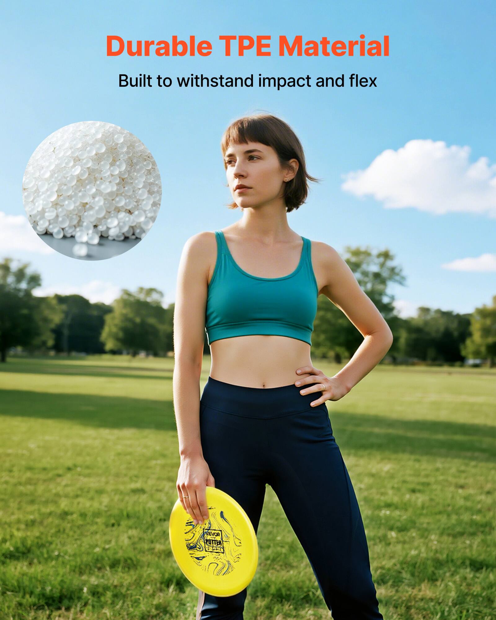 Durable TPE Material  
Built to withstand impact and flex