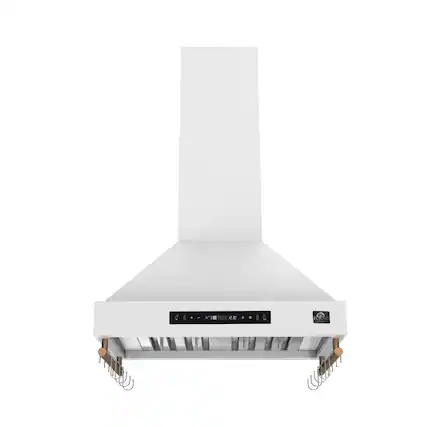 Front. Forno Appliances - Venezia 30" Wall-Mounted Range Hood with Touch Controls and Baffle Filters - White.