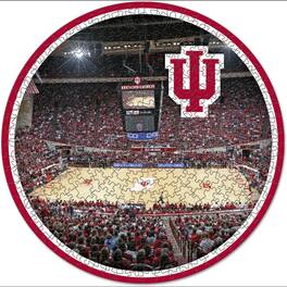 WinCraft - Indiana Hoosiers Round 500-Piece Puzzle - Multicolor