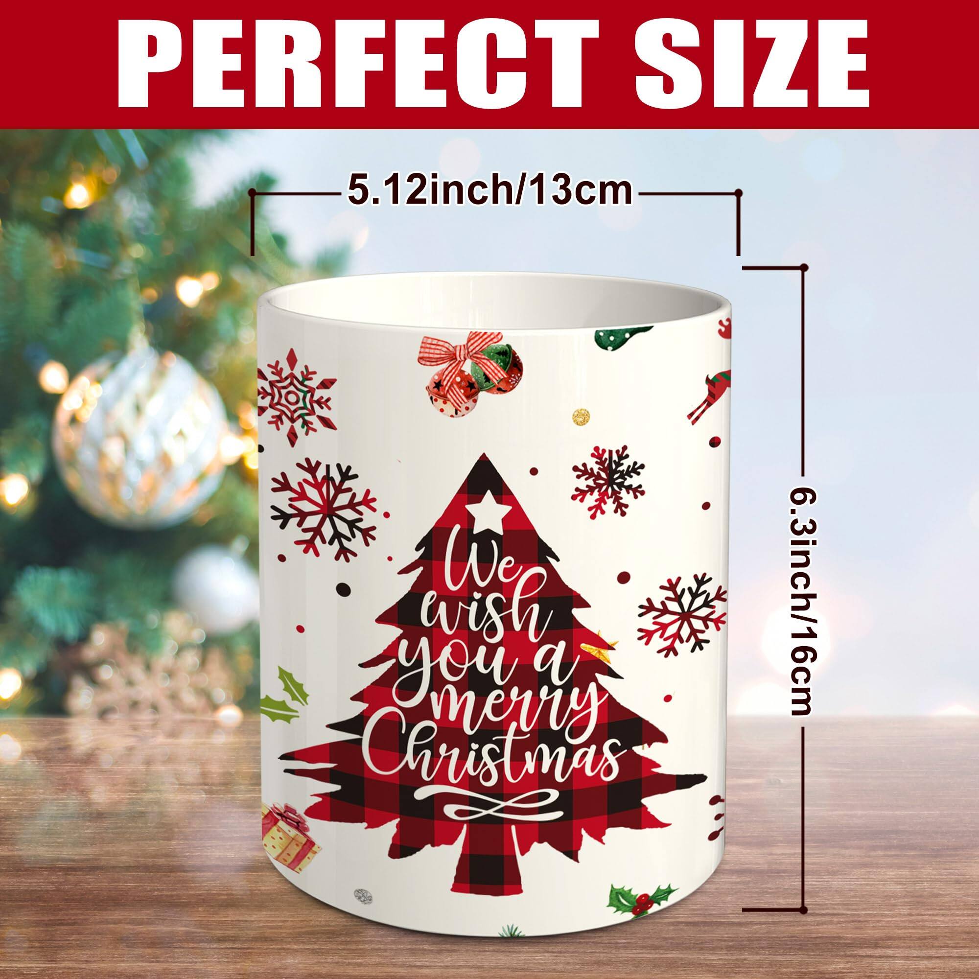 PERFECT SIZE

5.12inch/13cm

We wish you a merry Christmas

6.3inch/16cm