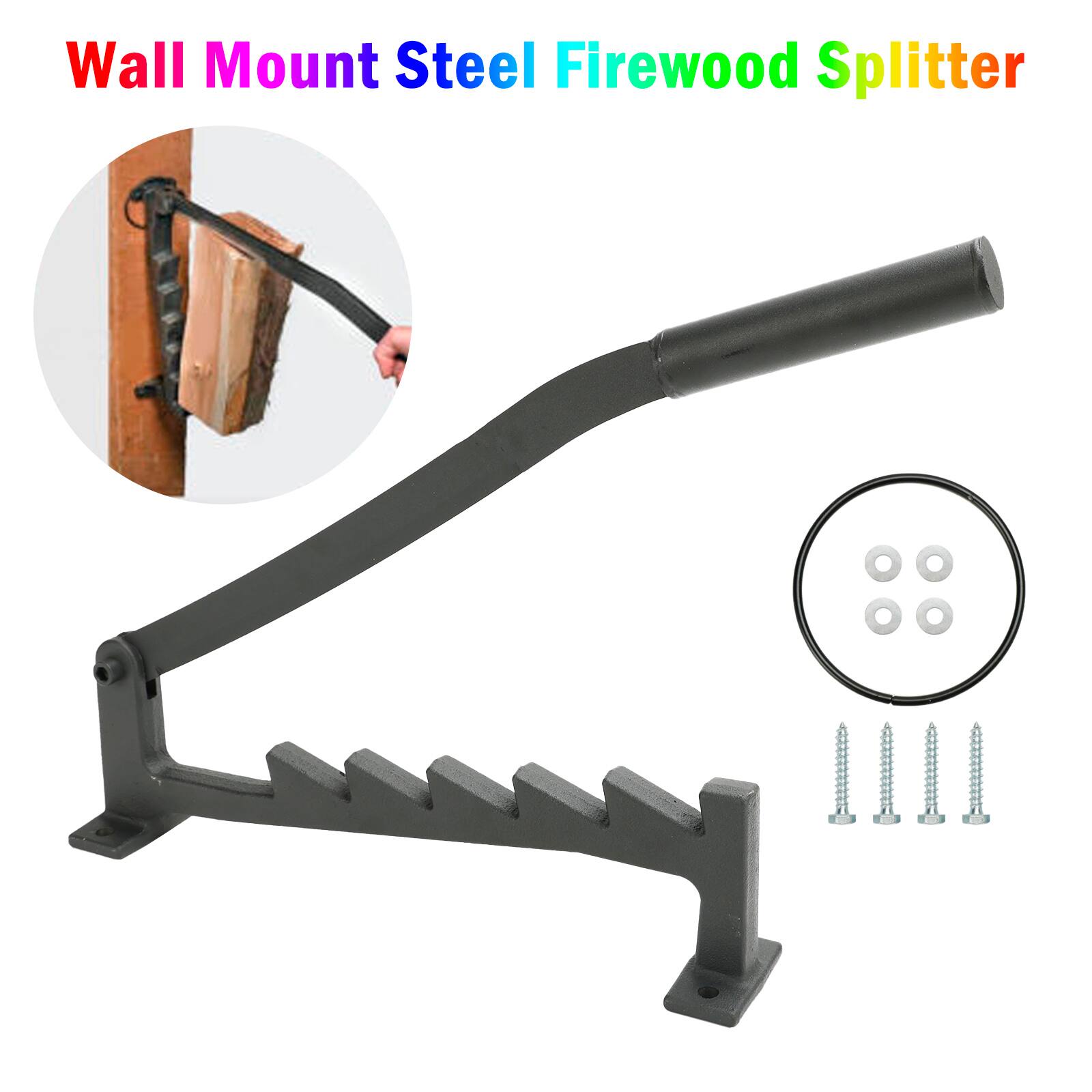 Wall Mount Steel Firewood Splitter