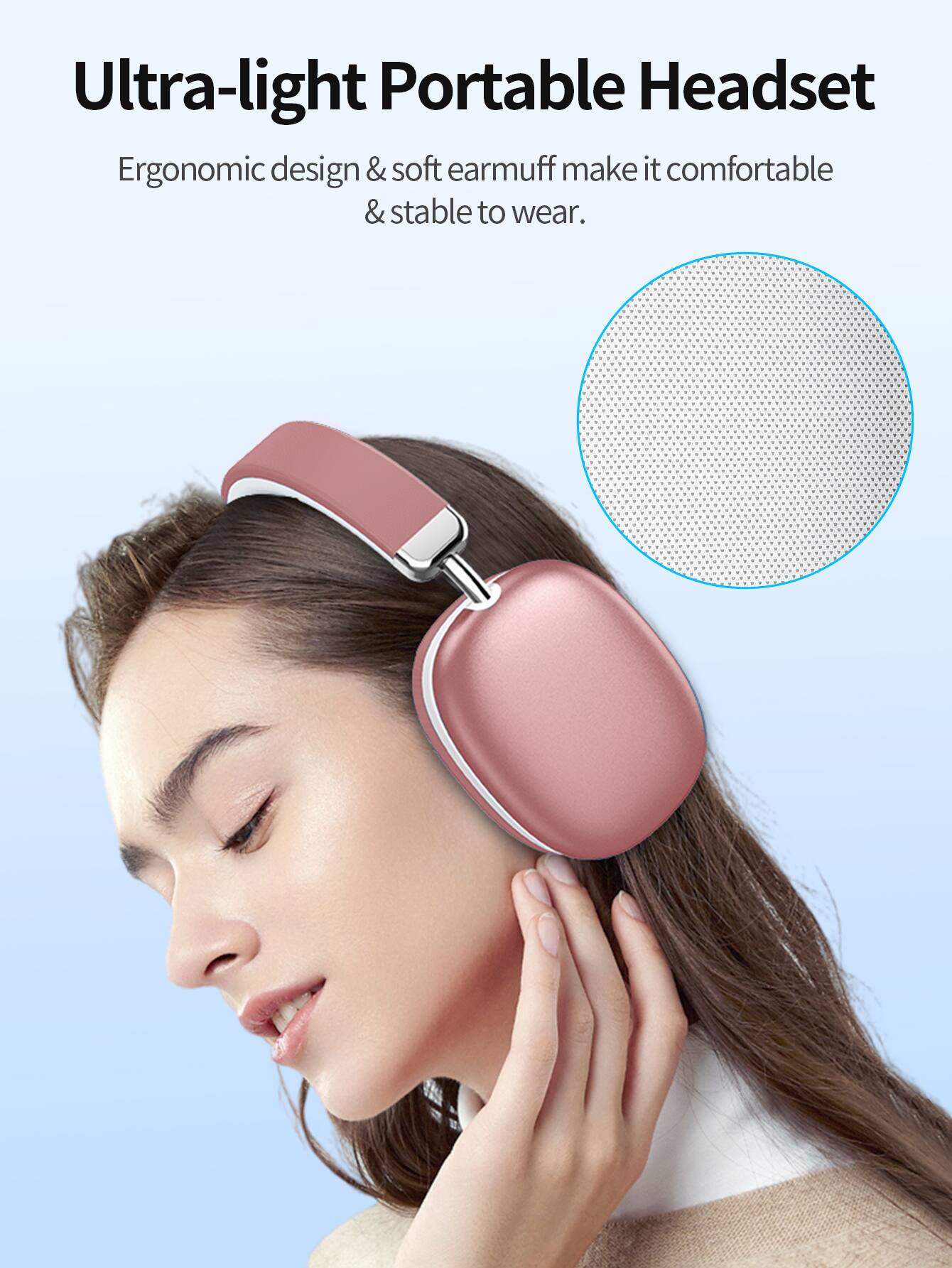 Ultra-light Portable Headset

Ergonomic design & soft earmuff make it comfortable & stable to wear.