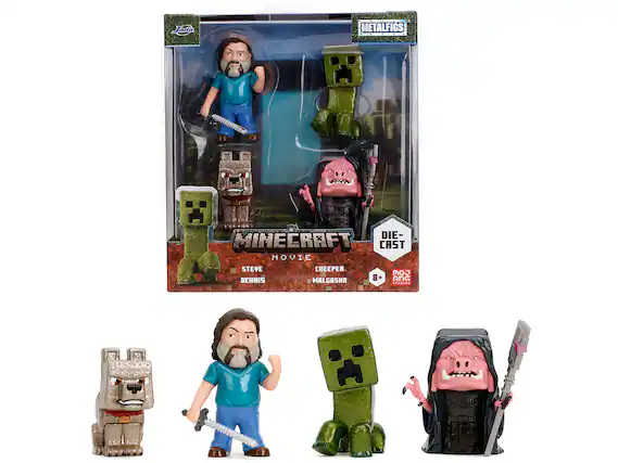 Jada METALFIGS
MINECRAFT MOVIE
DIE-CAST
STEVE DENNIS
CREEPER
MALGOSHA
8+
MOJANG
STUDIO