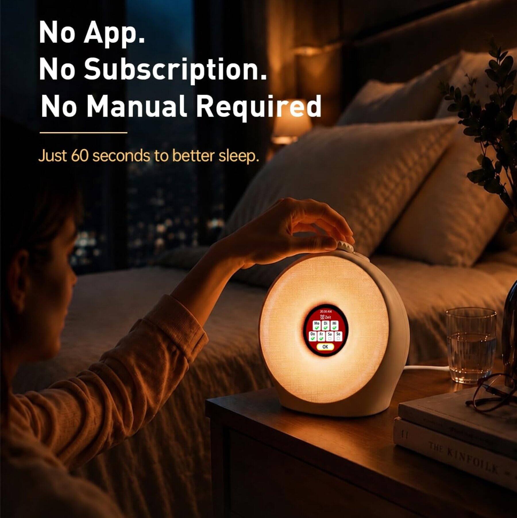 No App. No Subscription. No Manual Required  
Just 60 seconds to better sleep.  

2020 Zet No ON A 0g Fr SA 50 2 0  
OK  

THE KINFOILK