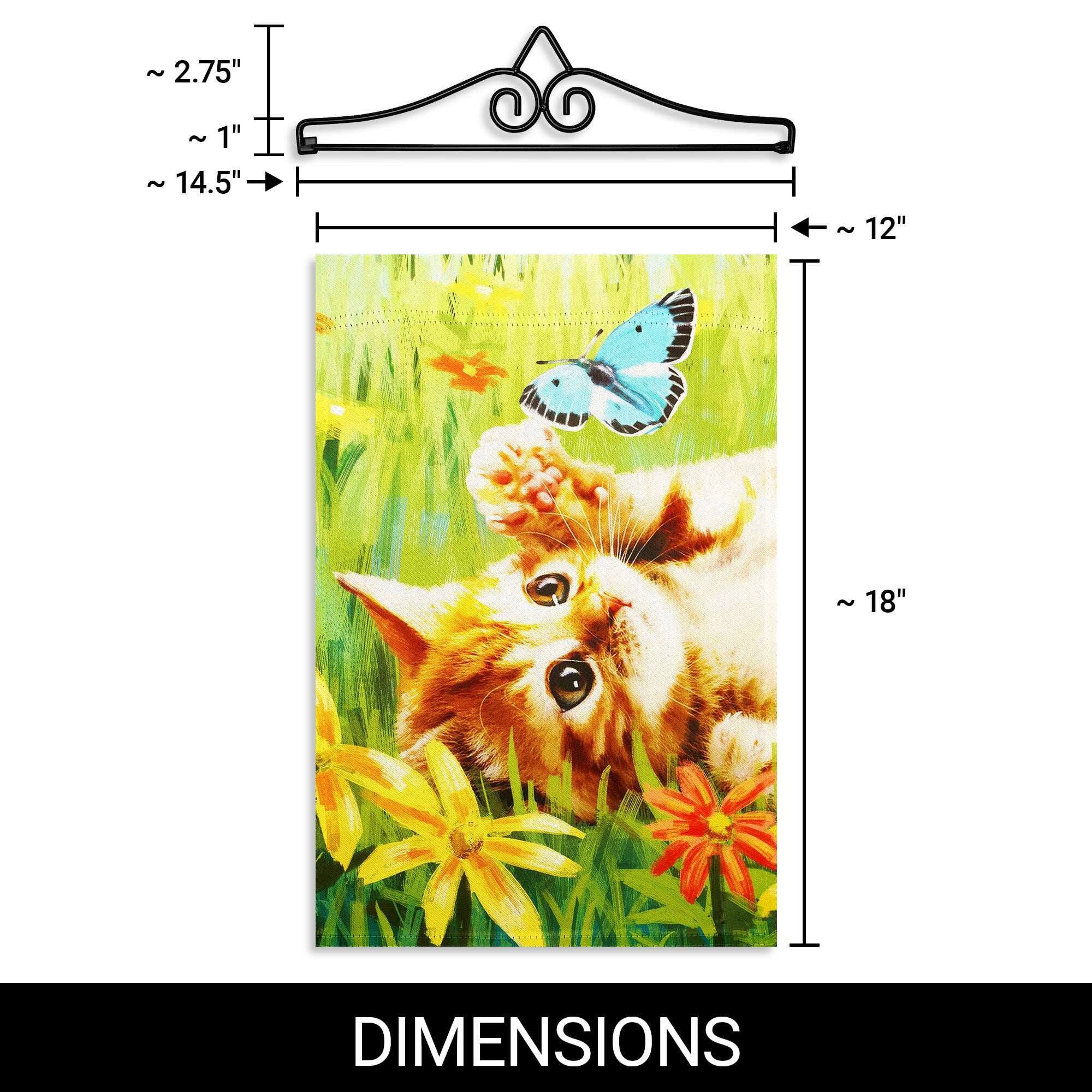 - ~ 2.75" 
- ~ 1" 
- ~ 14.5" 
- ~ 12" 
- ~ 18" 

DIMENSIONS