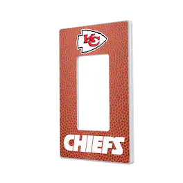Keyscaper - Kansas City Chiefs Football Design Single Rocker Light Switch Plate - Multicolor