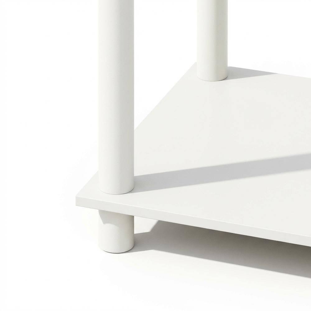 Alt View 2. FurniFact - Engineered Wood Bookcase with Open Shelves for Living Room and Office Use - White/White.