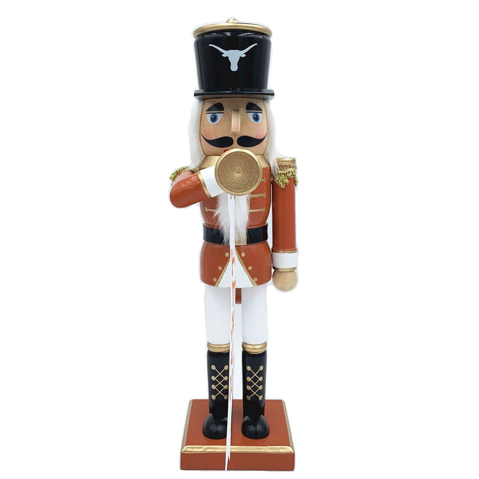 Santa's Workshop - Texas Longhorns 14" Bugler Nutcracker - Orange