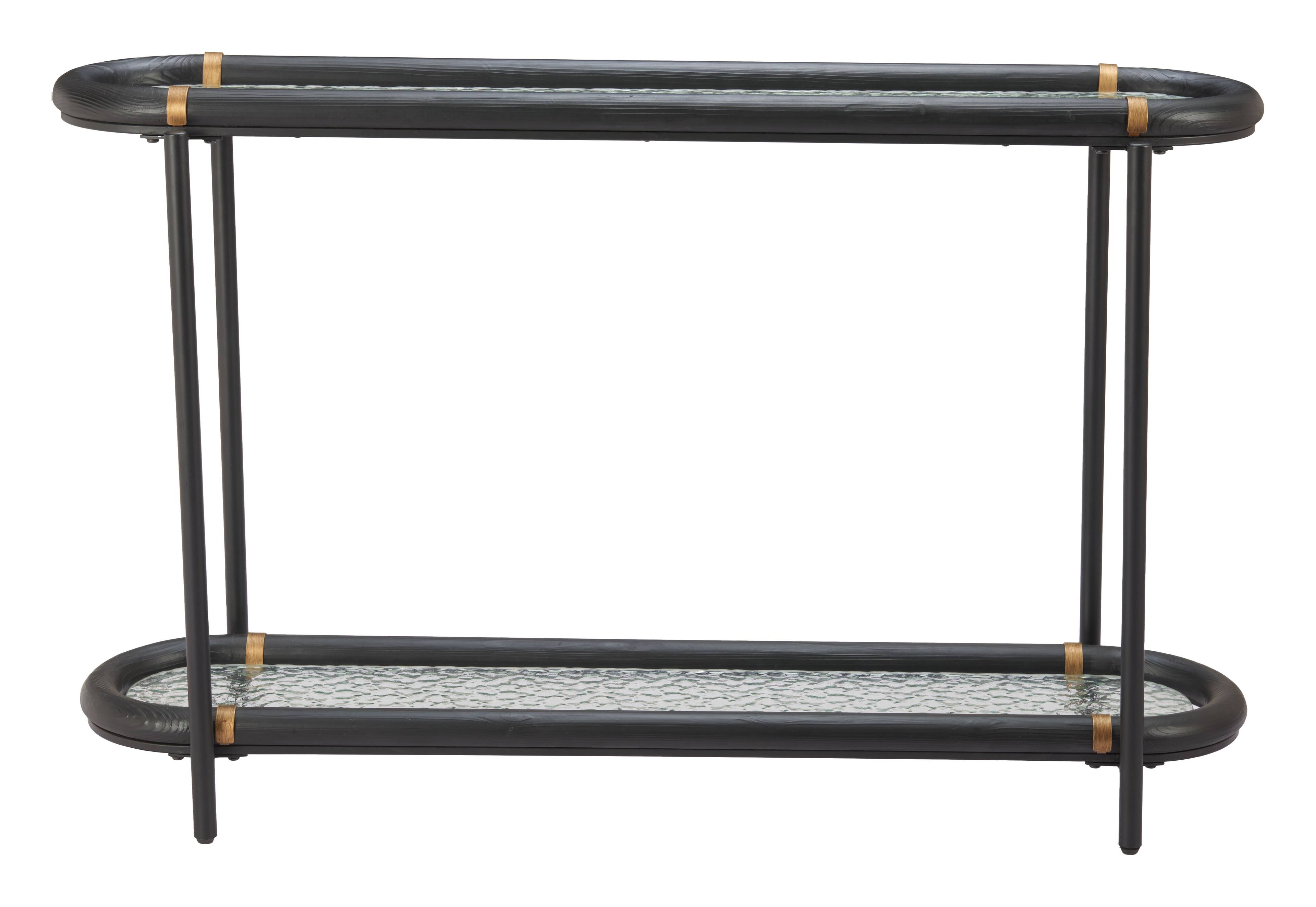 Alt View 1. Hivvago - Aneis Console Table Black - Black.