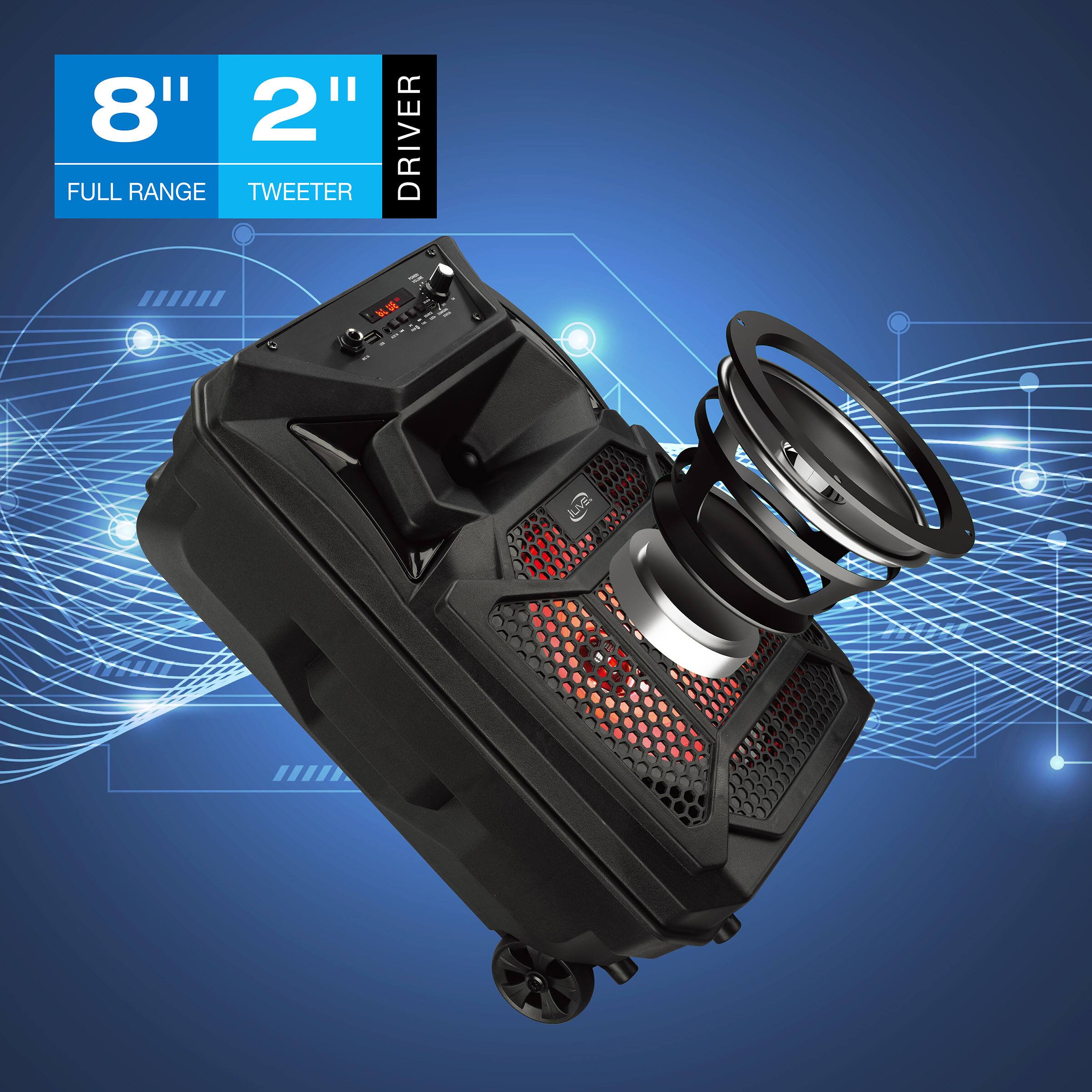 8" FULL RANGE  
2" TWEETER DRIVER